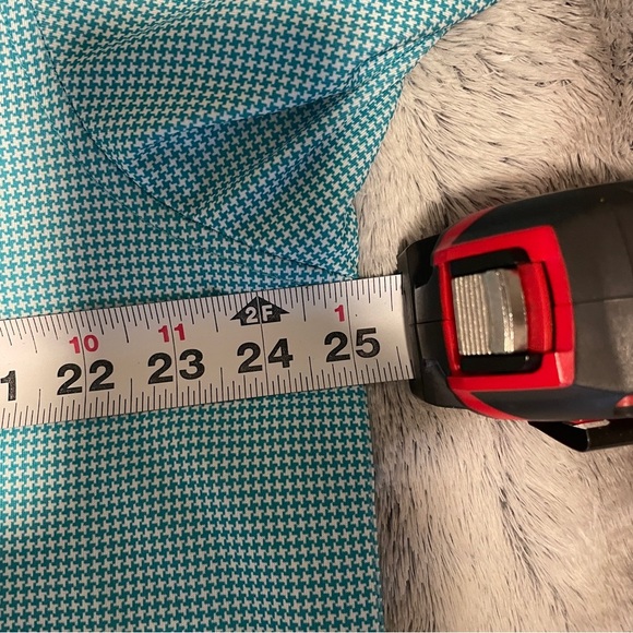 Walter Hagen Men XXL Golf Polo Aqua Blue Microcheck Moisture Wicking Performance - Picture 5 of 8